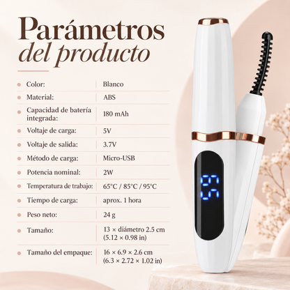 Encrespador de pestañas eléctrico